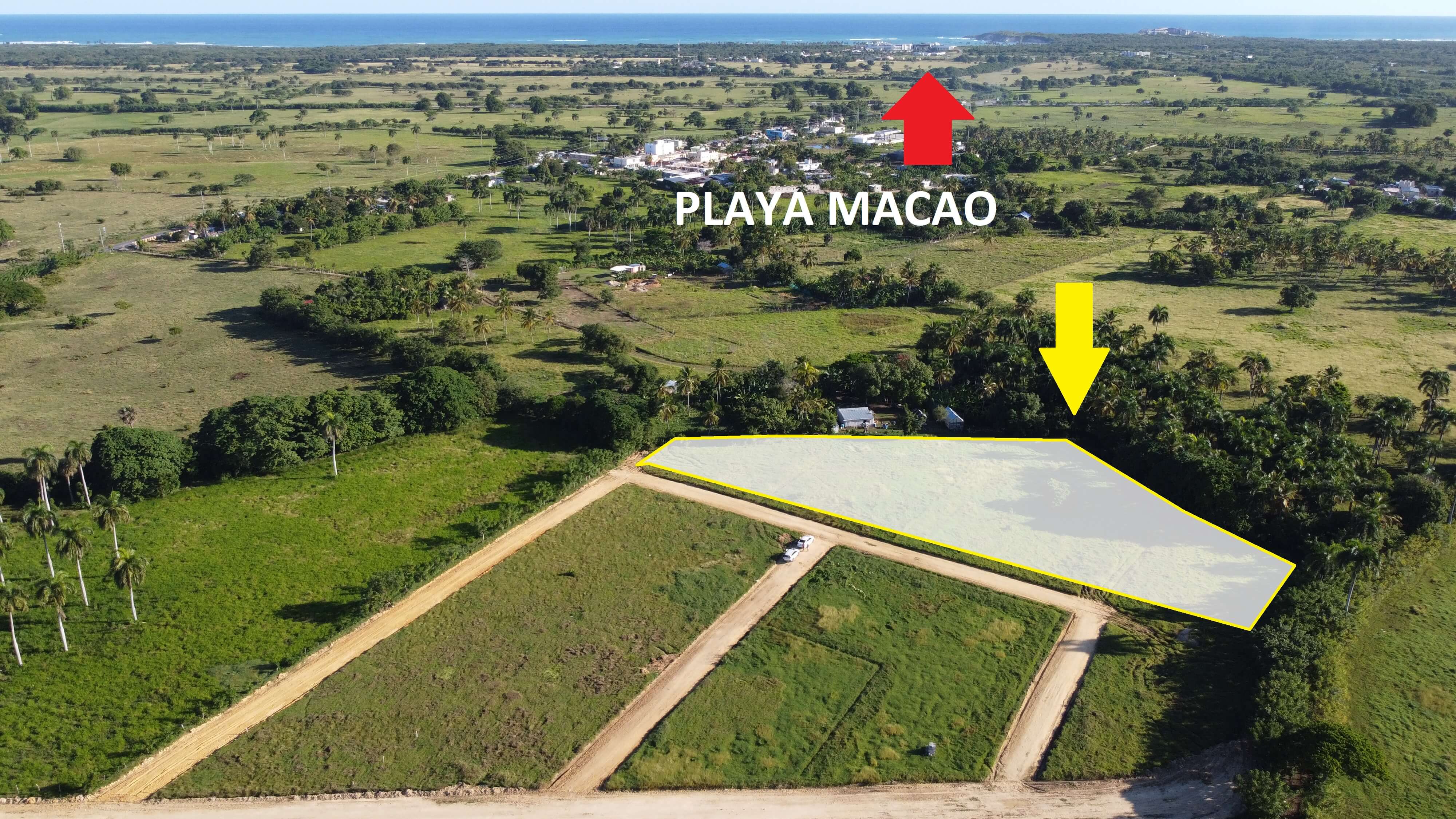 Инвестиционная Земля В 5 Мин От Пляжа Макао, Баваро. Доминиканская Республика